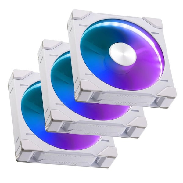 Phanteks D30 140mm PWM Fan Digital RGB White Reversed 3 Pack
