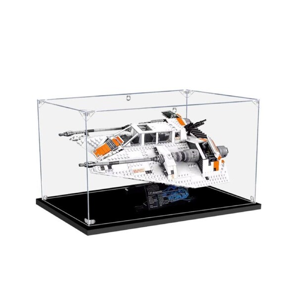 Acrylic Display Case for LEGO 75144 Star Wars UCS Snowspeeder Figure Storage Box Dust Proof Glue Free