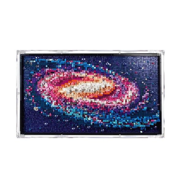 Acrylic Display Case for LEGO 31212 Art The Milky Way Galaxy Figure Storage Box Dust Proof Glue Free