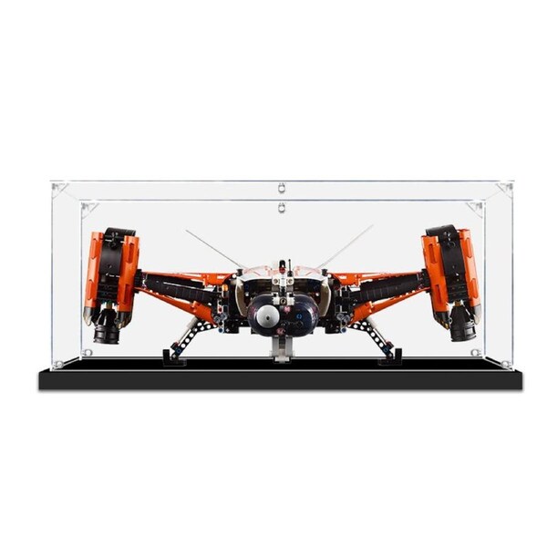 Acrylic Display Case for LEGO 42181 Technic VTOL Heavy Cargo Spaceship LT81 Figure Storage Box Dust Proof Glue Free
