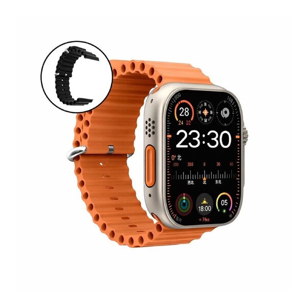 4G Smartwatch with Nano SIM 1.96-Inch Touchscreen Health Monitoring and NFC