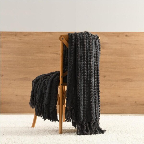 Solace Throw Charcoal