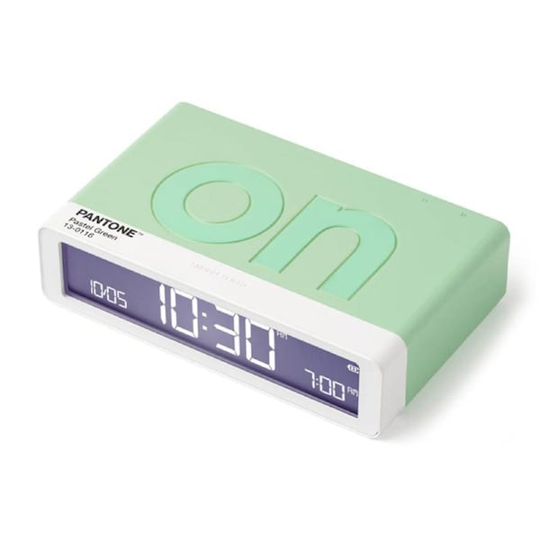 Lexon Flip Classic Reversible Alarm Clock PANTONE - Green