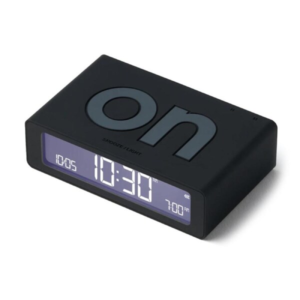 Lexon Flip Mini Reversible Alarm Clock - Black