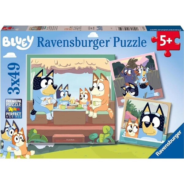 Ravensburger - Bluey Adventures Puzzle 3x49pc