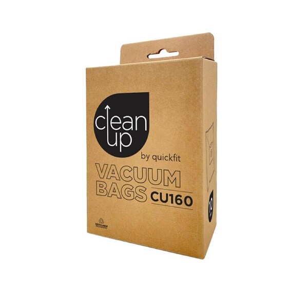 10pc CleanUp CU160 Replacement Vacuum Bags for Peak Performance Durable