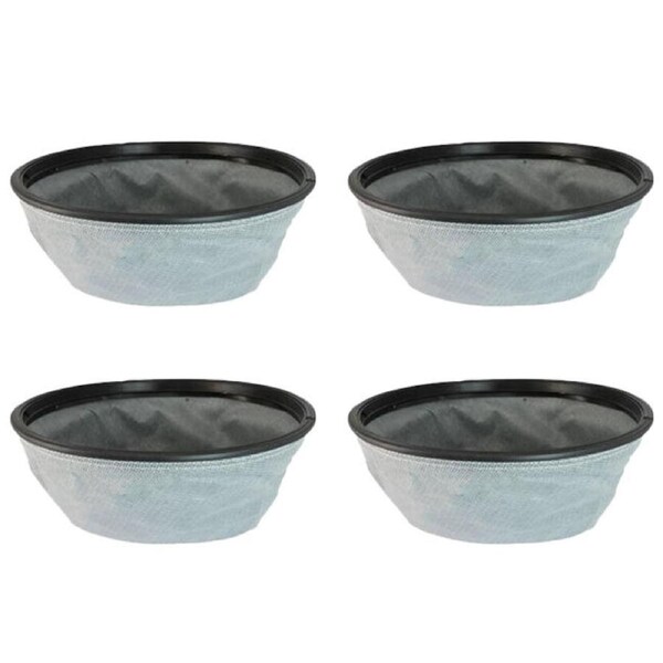 4PK Work Hero D10LP 10L Durable Cloth Bag with Frame for Canister Vacuum White