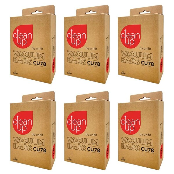 6x 5pc CleanUp CU78 Vacuum Bags Set for BOSCH KARCHER SIEMENS Hotpoint White