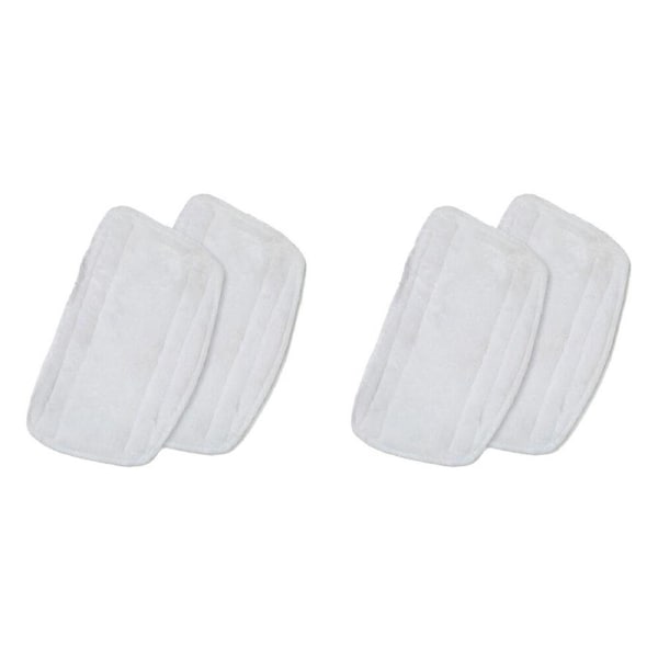 2x 2pc CleanUp i-Vac Steamy Wonder Mop Pads for Efficient Floor Cleaning White