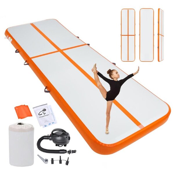 Advwin 5m Air Track Inflatable Gymnastics Mat for Home/Gym/Tumble/Outdoor/Cheerleading/Yoga/Water