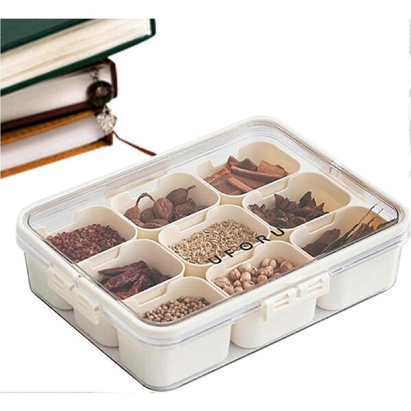 Spice Box, Seasoning Storage Box, Seasoning Storage Container, Portable Sealed Salt Box, Waterproof Sealed Seasoning Box, Large Seasoning Box
