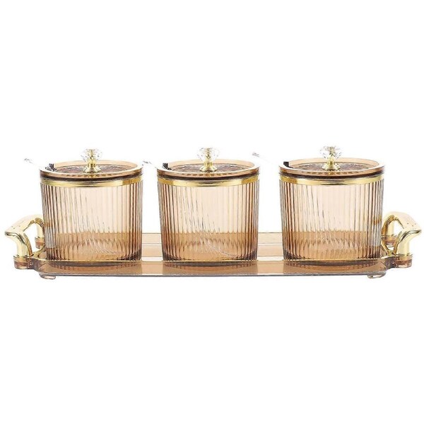 1 Set of Seasoning Box Container Spice Seasoning Storage Box Condiment Holder Salt Box