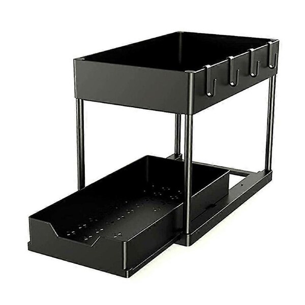 Under Sink Storage Shelf Doubler-layer Kitchen Storage Rack Multipurpose Seasoning Storage Holder