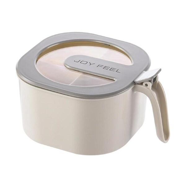 Seasoning Storage Container Supplies Bottle Compartments Box Container White