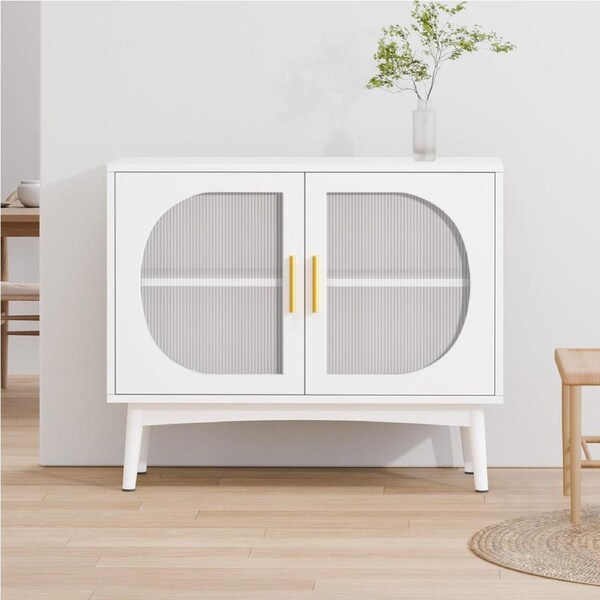 ALFORDSON Buffet Sideboard Storage Cabinet Cupboard Fluted Doors Shelves Kitchen