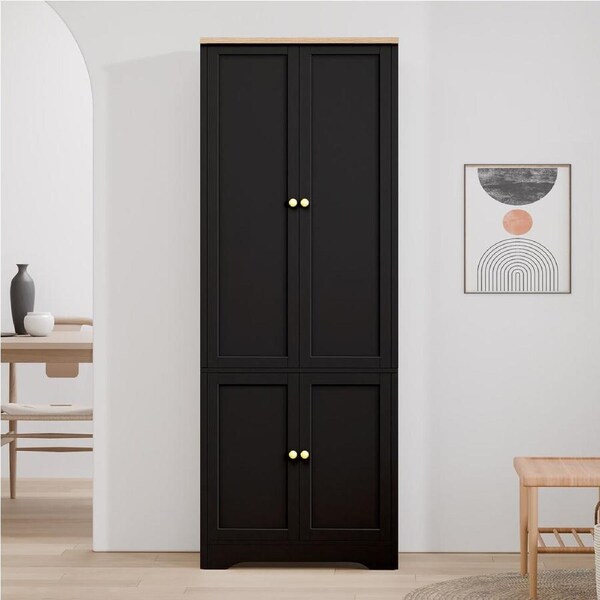 ALFORDSON Buffet Sideboard 184cm Hallway Storage Shelf Black