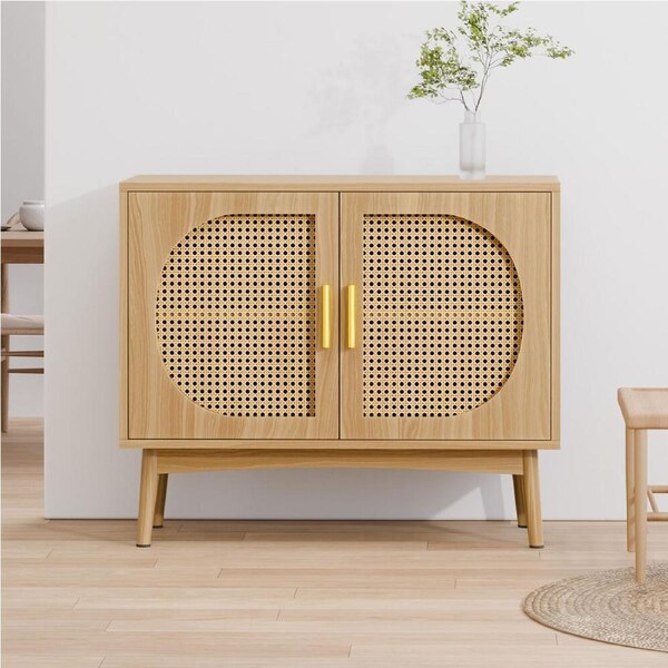 2 Doors ALFORDSON Buffet Sideboard Cabinet Storage Rattan Cupboard Pantry
