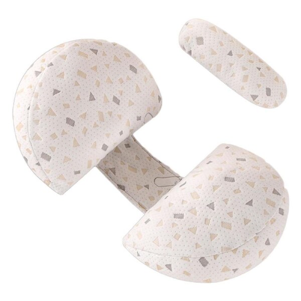 Catzon Pregnancy Side Sleep Pillow Washable Supports Back Belly HIPS and Legs-White