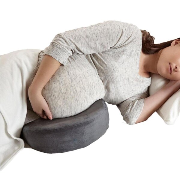 Catzon Pregnancy Wedge Pillow Dual-Sided Memory Foam Support Belly Back Knees
