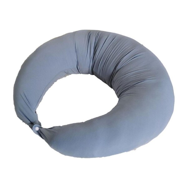 Catzon Pregnancy Body Pillow 120cm C Shaped for Side Sleeping Anxiety Relief-Haze Blue