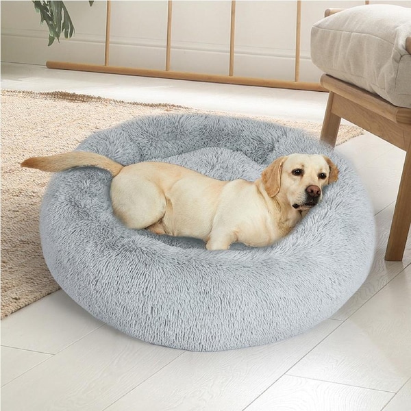 PaWz Round Pet Bed Dia. 80cm - Grey
