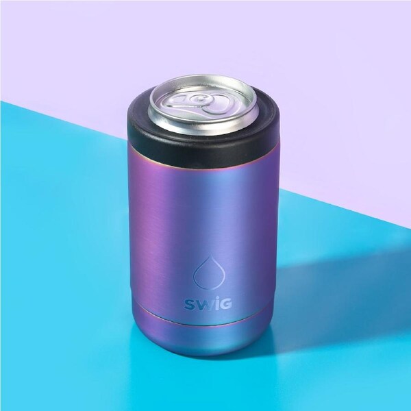 SWIG Iridescent Can Cooler