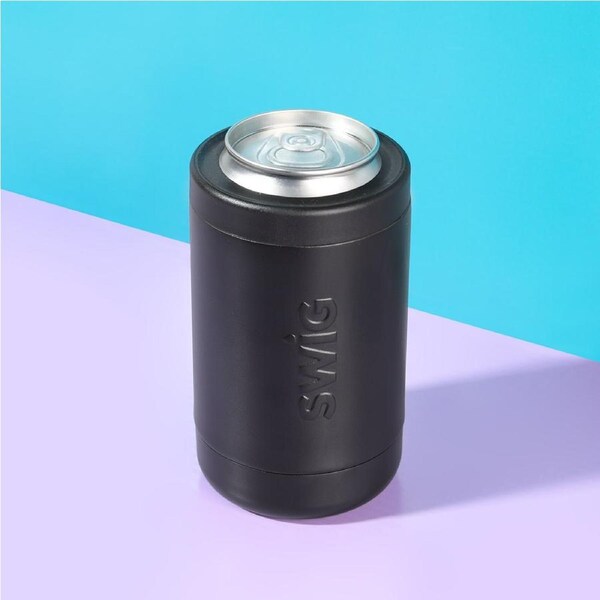 SWIG Black Can Cooler