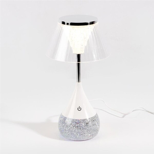 Glitter Base Table Lamp - Poppy