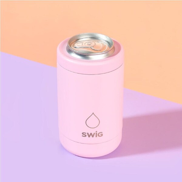 SWIG Soft Pink Can Cooler
