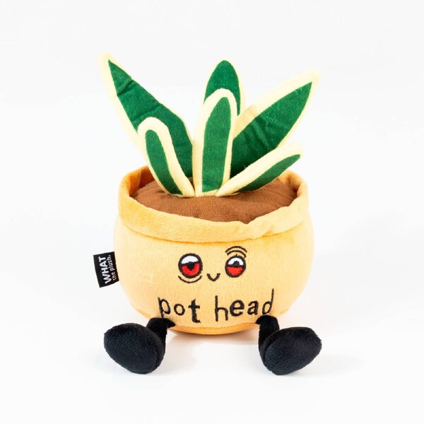 What The Plush "Pot Head" Free Standing Plush