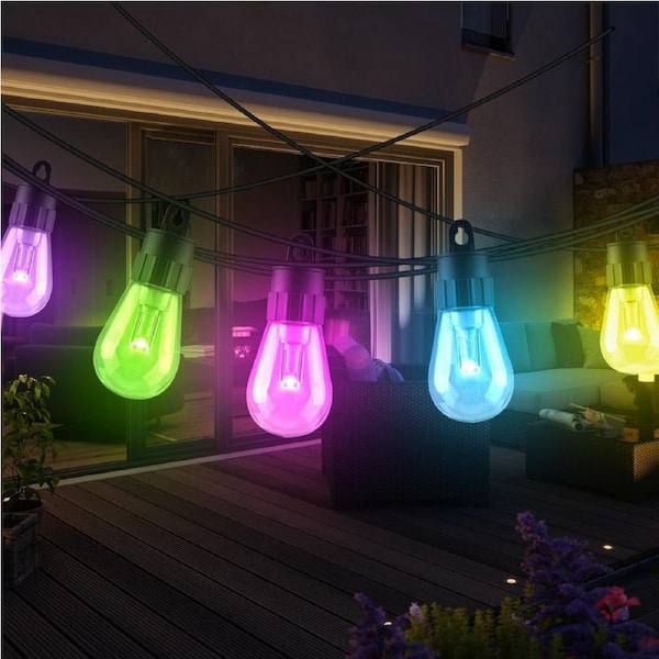 IlluminX Smart Outdoor Festoon Lighting - 30 Bulbs