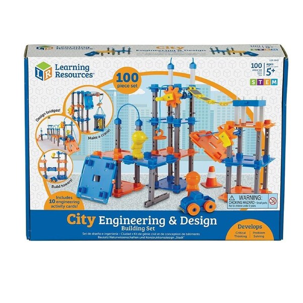 Learning Resources City Engineering and Design Building Set