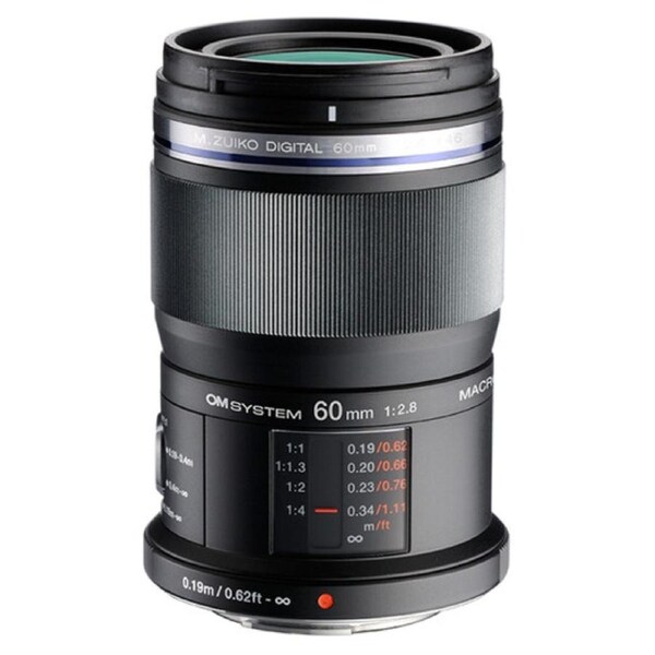OM SYSTEM 60mm f/2.8 Black Macro Lens