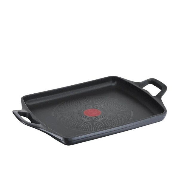 Tefal Non-Flat Pan Plancha Flat Grill Hotplate 32x26cm PFOA Free - Oven-Safe Induction Safe