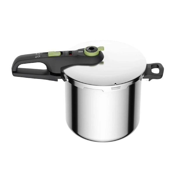 Tefal Stainless Steel 8L Pressure Cooker - Braise Stew One-Pot Meat Vegetable Cooker - Induction Compatible