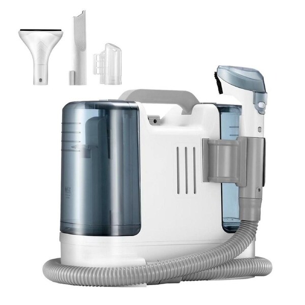 Carpet Upholstery Cleaner Spot Vacuum Fabric Sofa Rug Stain Remover Mattress Car Seat Pet Stain Curtain Cleaning Machine Rechargeable Battery 2 Tanks