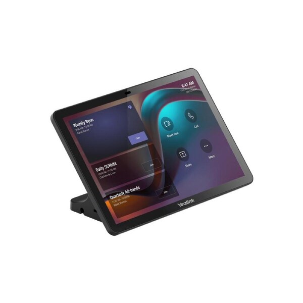 Yealink CTP25 Teams Collaboration Touch Panel, Annotation on Shared Content Conference Control Flexible Deployment 10-Inch Touch Screen PSU included