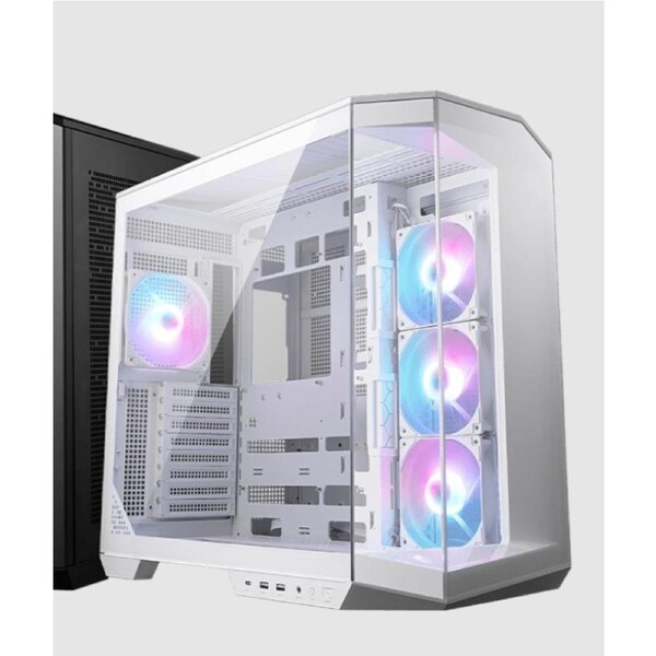 MSI MAG PANO 100R PZ WHITE Micro ATX Case, 2 x USB 5Gbps , 1x USB C 20Gbps, 1 x Audio-Out / Mic,, 3x 2.5', 2x 3.5', Micro ATX / Mini ITX(NEW)