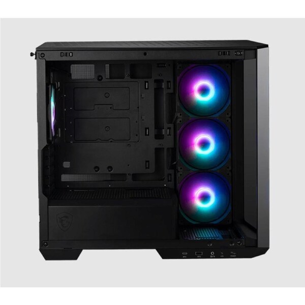 MSI MAG PANO 100R PZ BLACK Micro ATX Case, 2 x USB 5Gbps , 1x USB C 20Gbps, 1 x Audio-Out / Mic,, 3x 2.5', 2x 3.5', Micro ATX / Mini ITX(NEW)