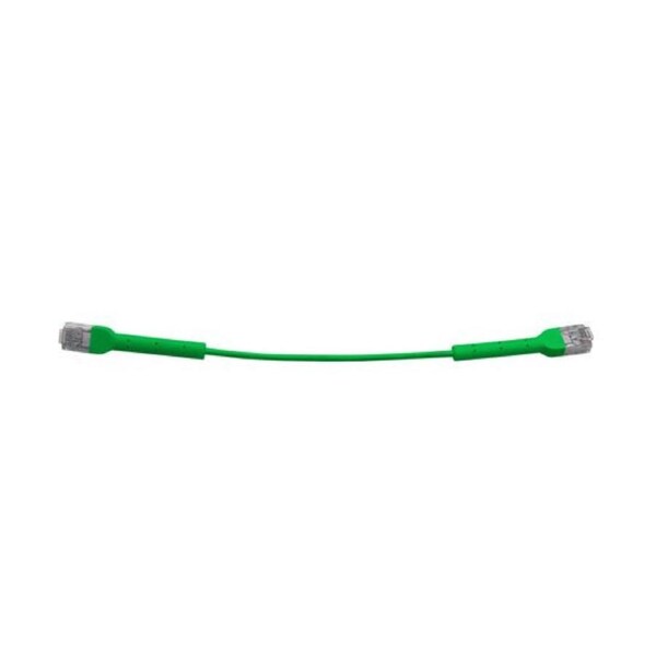 8ware Ultra-Thin Flexible CAT6 Cable 3M - Green Colour 90 Angled RJ45 Connectors Ethernet Network LAN Patch Cord