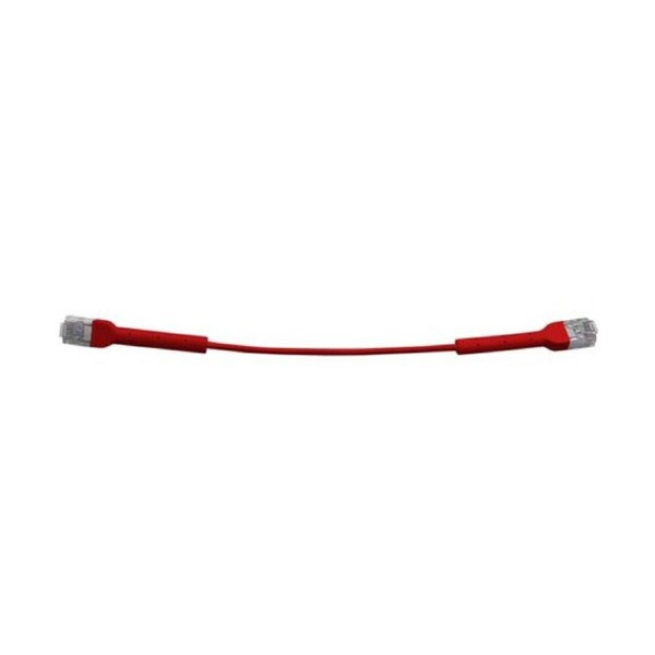 8ware Ultra-Thin Flexible CAT6 Cable 0.5M - Red Colour 90o Angled RJ45