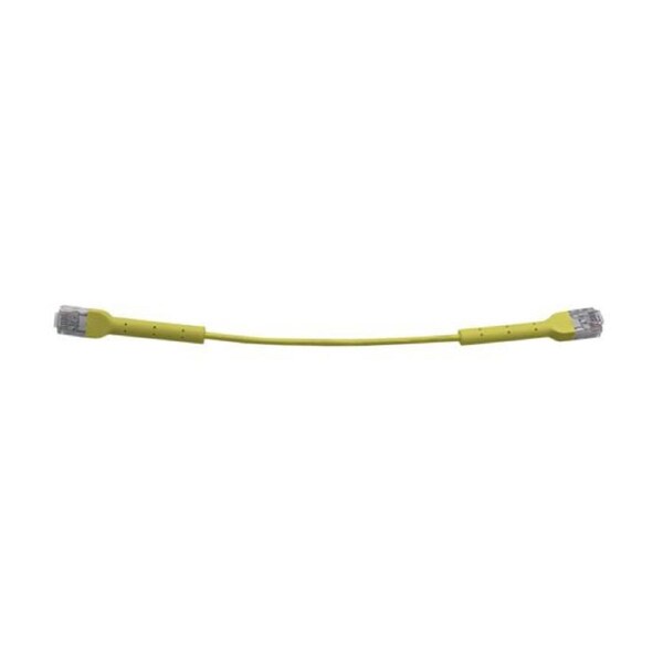8ware Ultra-Thin Flexible CAT6 Cable 3M - Yellow Colour 90 Angled RJ45 Connectors Ethernet Network LAN Patch Cord