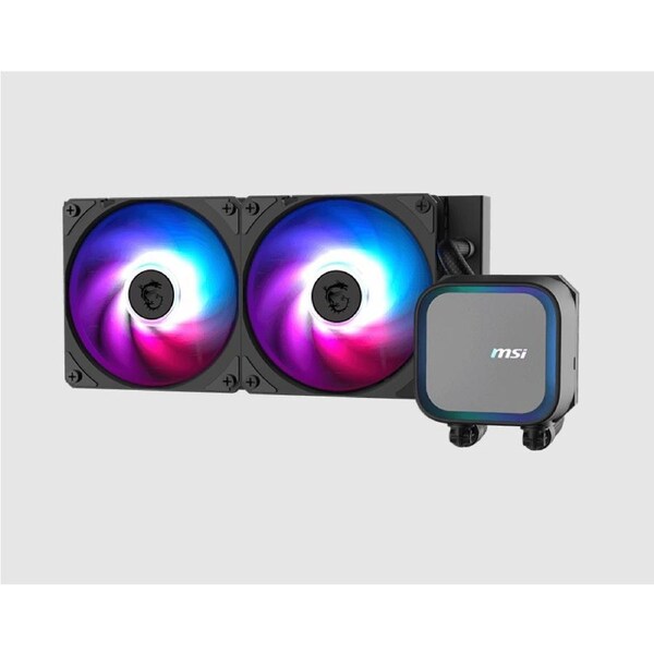 MSI MAG CORELIQUID A13 240, 2.4' IPS, USB 2.0 pin header, SATA, 2 fans, Two Ball Bearing, AM5 / AM4, 3 y warrenty