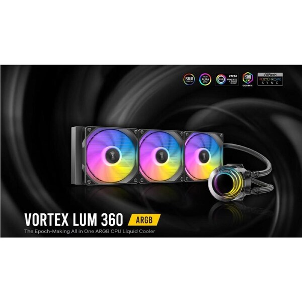 Antec Vortex Lum 360 ARGB The Epoch-Making All in One ARGB CPU Liquid Cooler