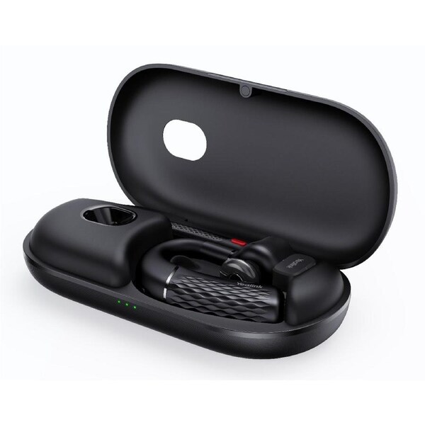 Yealink BH71 Pro USB-C&A Bluetooth Wireless Mono Headset, Carrying Case w/ Built-In Battery (+20hrs), USB-C to USB-A Cable, 10H Talk Time