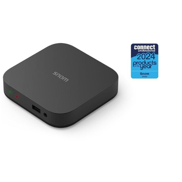 Snom SP800 IP desk phone terminal, 2 USB 2.0, HD Audio, TLS & SRTP, 2 LED indicators, 8 SIP identities, LDAP, Control via Soft Client