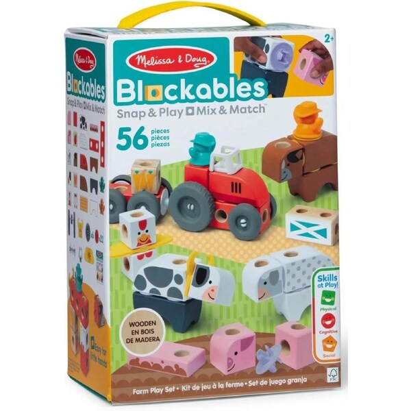 Melissa & Doug - Blockables Farm 56pc