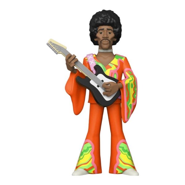 Jimi Hendrix Jimi Hendrix Gold Premium Music Hero Vinyl Action Figure Toy 12in