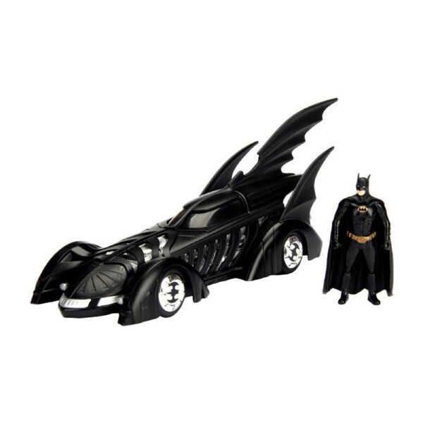 Batman Forever Batman W/ Batmobile 1:24 Scale Die-Cast Vehicle Toy Black