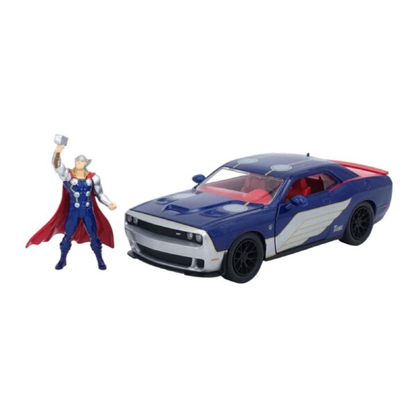 Mighty Thor Thor & 2015 Dodge Challenger SRT Hellcat 1:24 Scale Die-Cast Toy